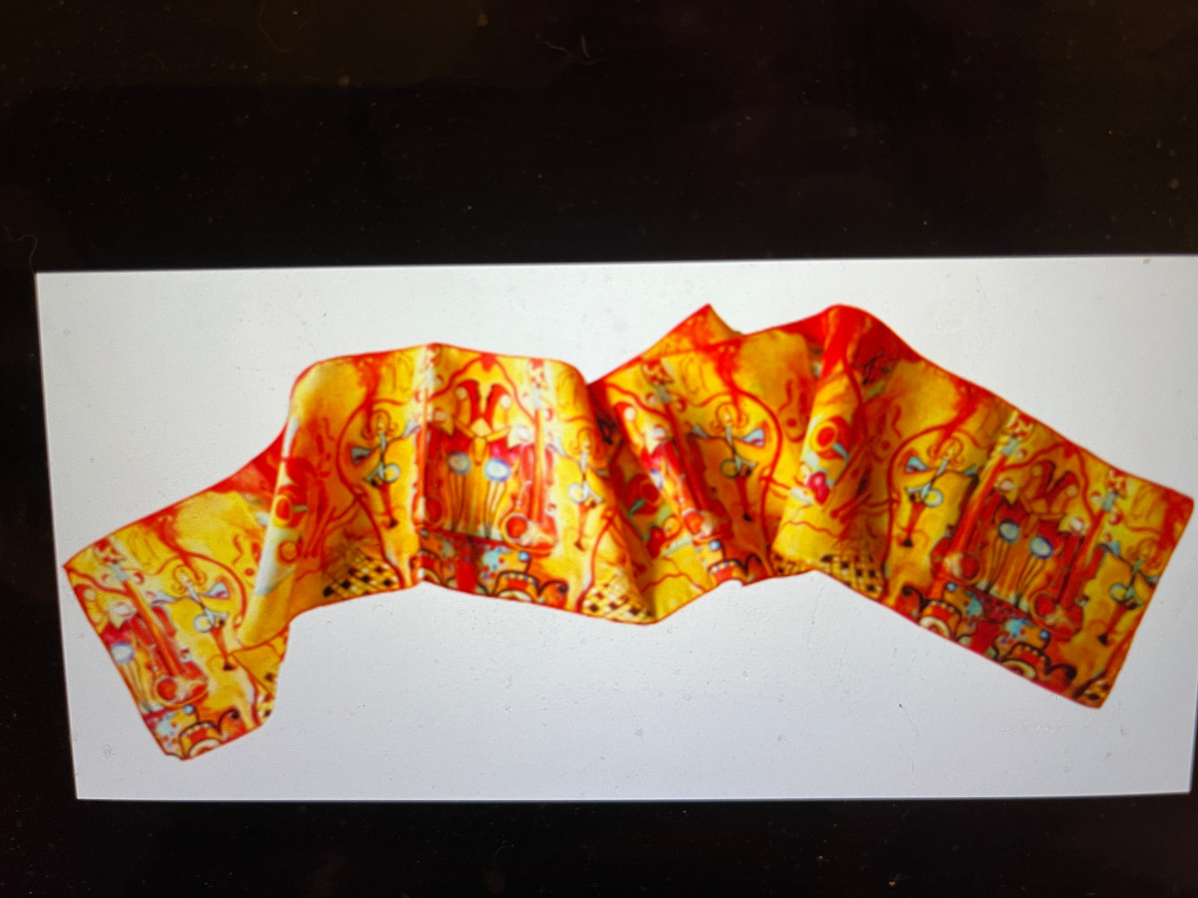 100% silk scarf