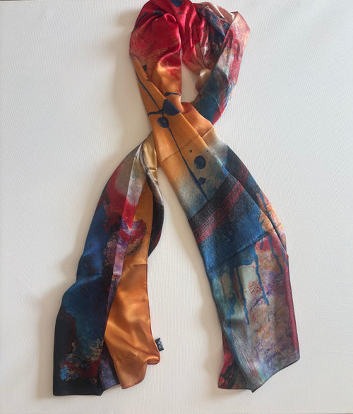100% silk scarf
