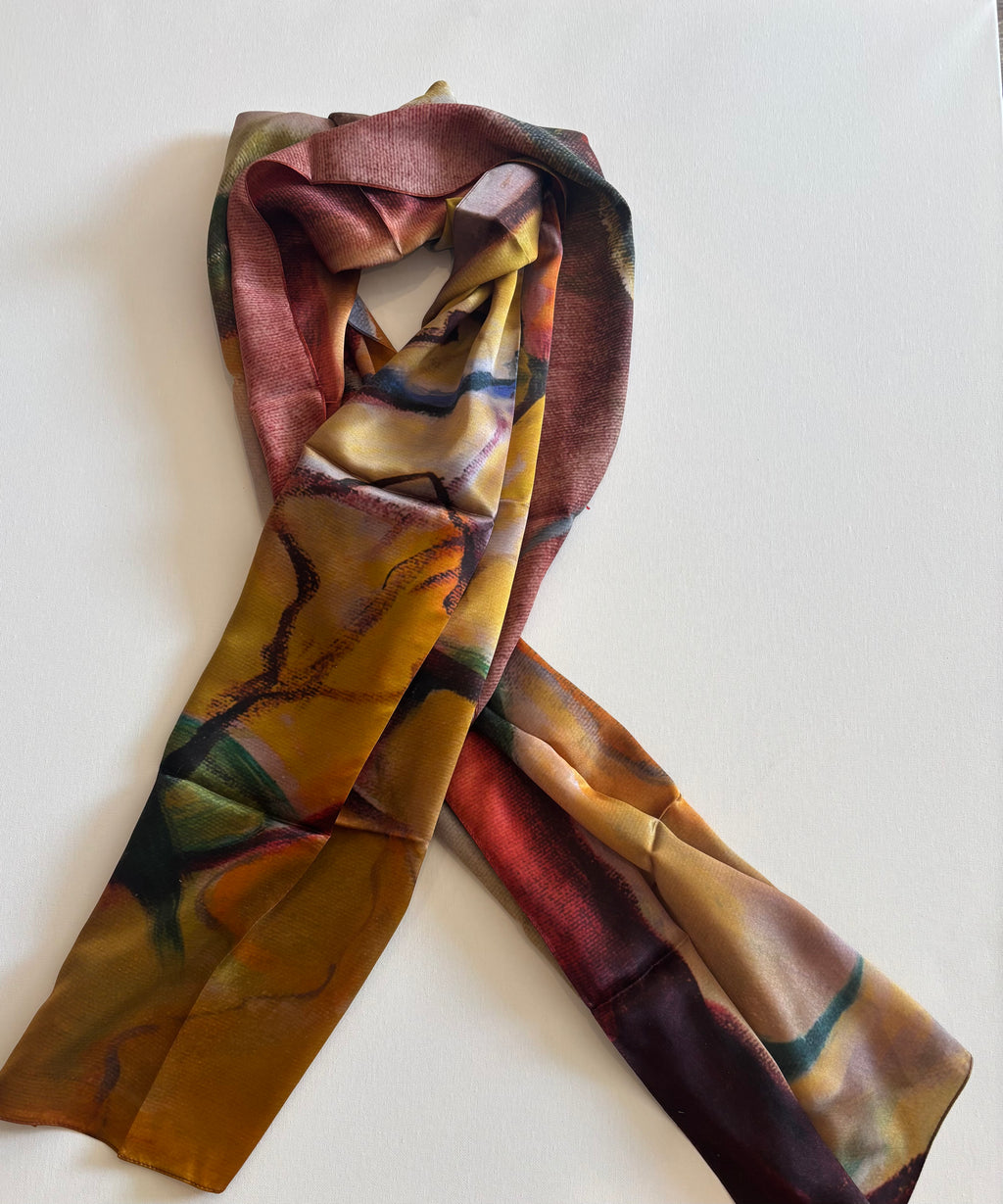 100% silk scarf