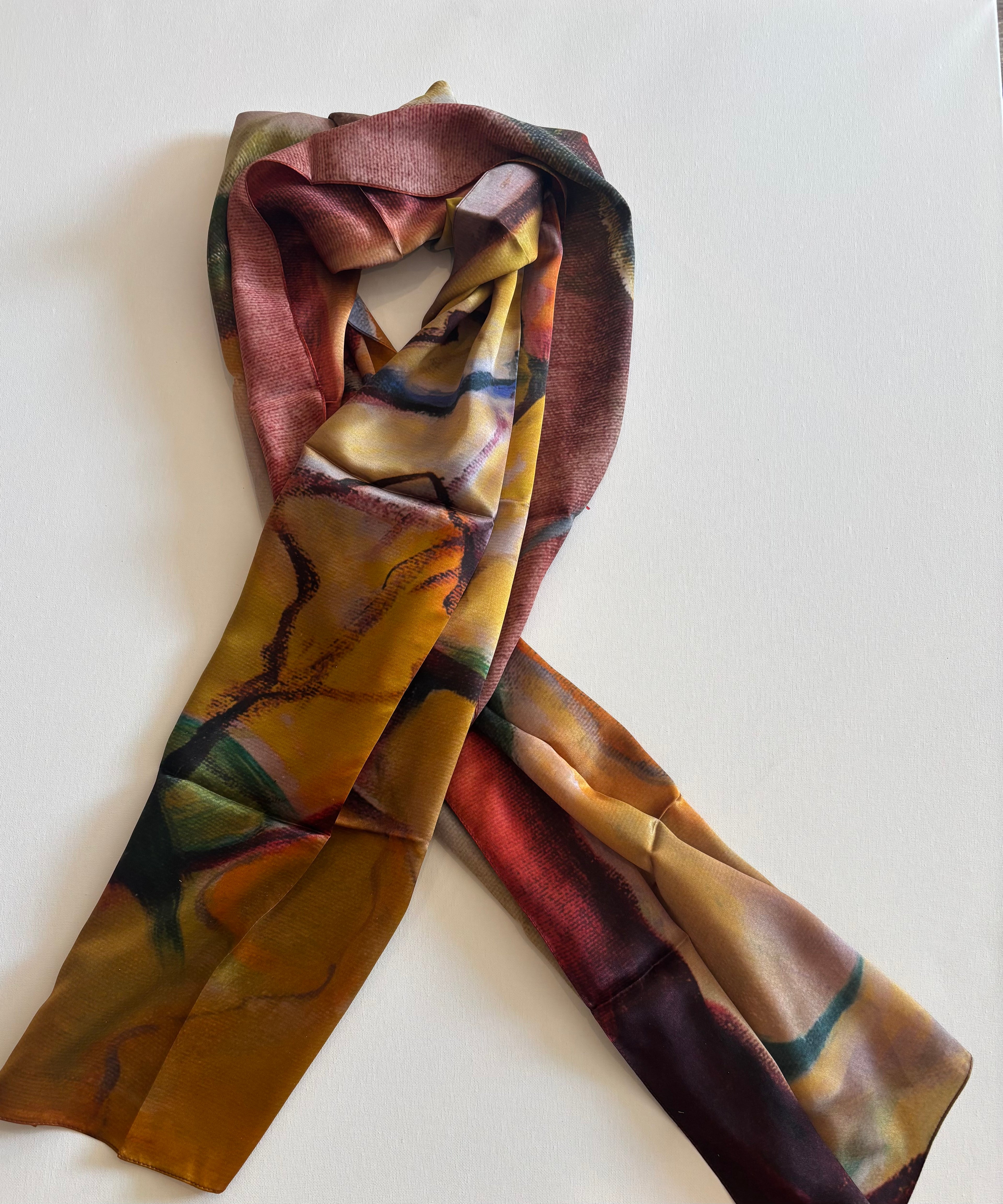 100% silk scarf