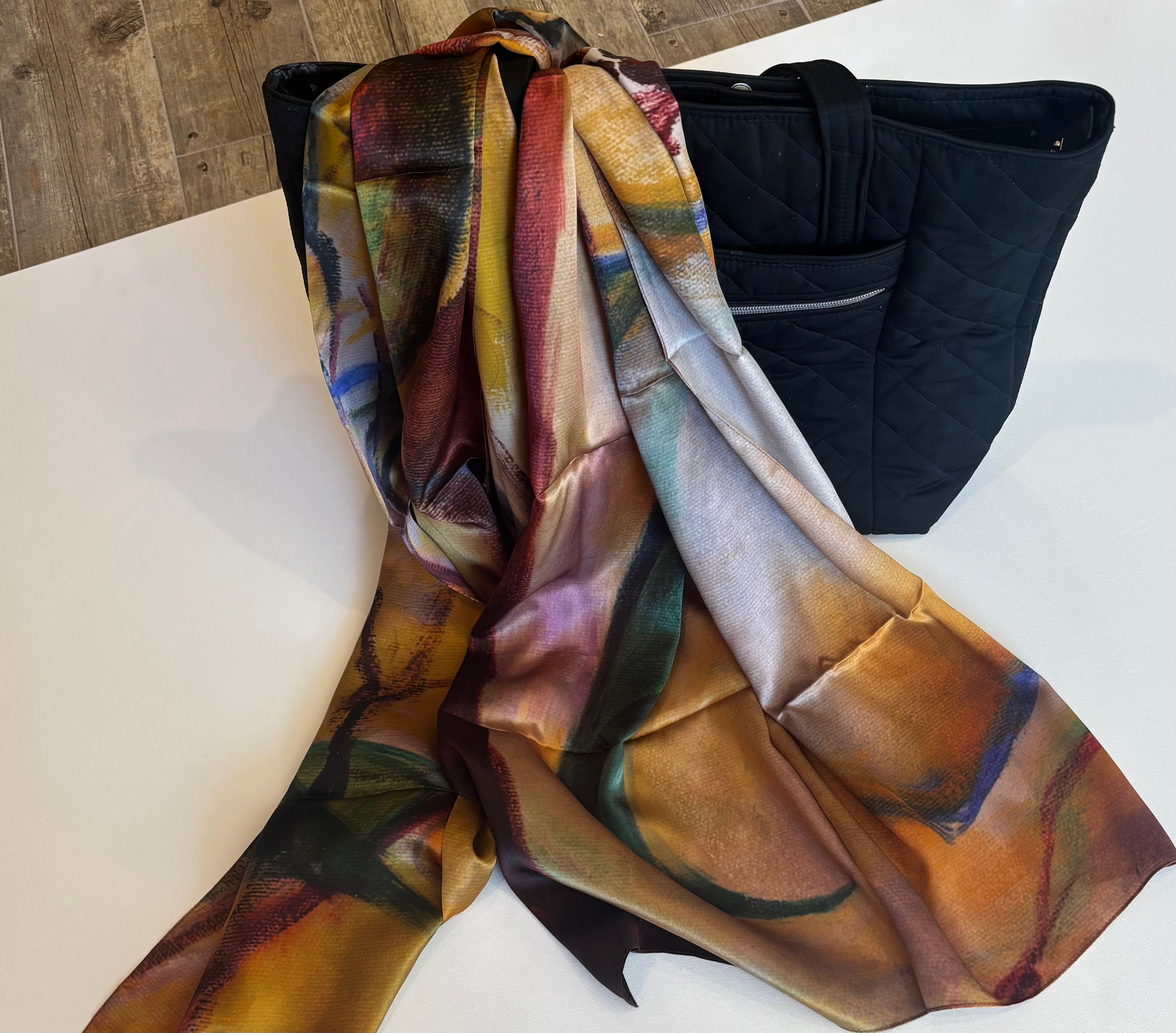 100% silk scarf